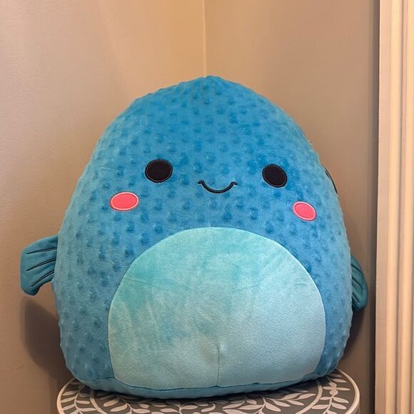 Squishmallows Refalo Blue Pufferfish Plush Toy - Picture 2 of 6